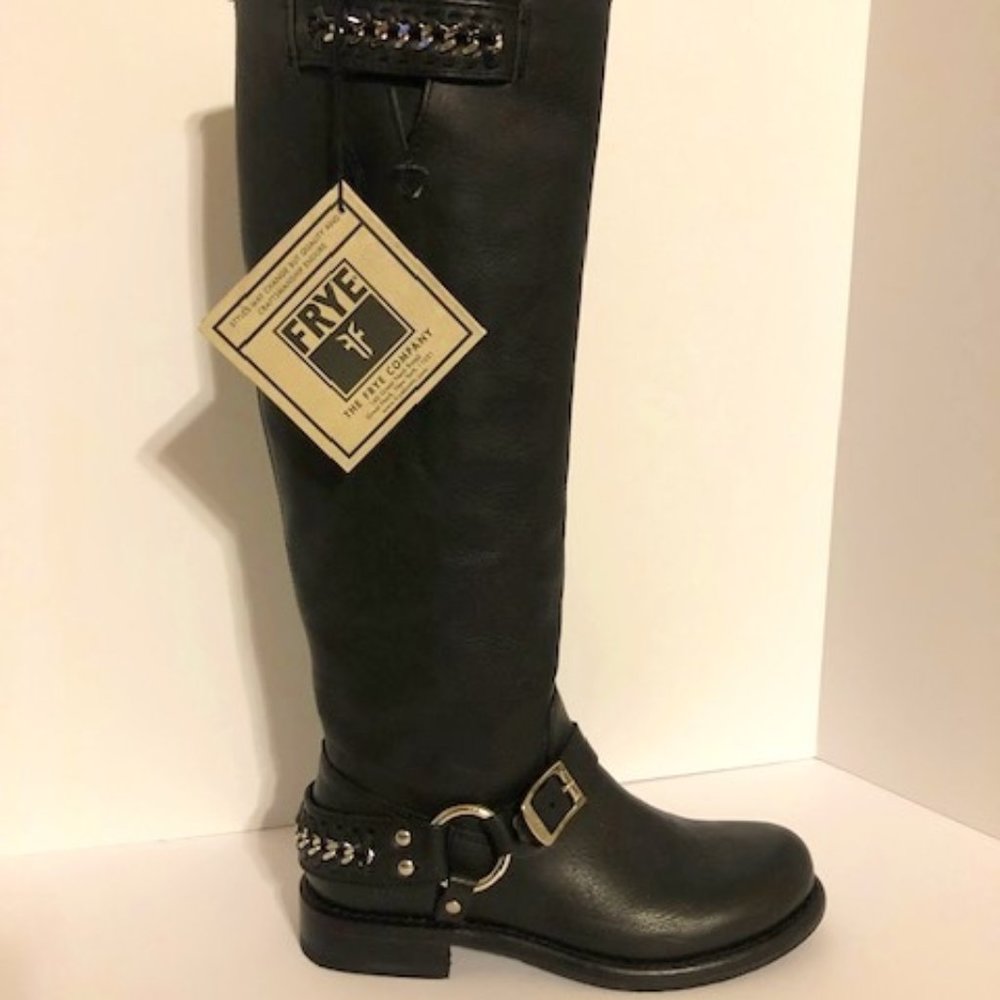 LAST CHANCE!  NEW Frye Jenna Tall Chain Riding/Motorcycle Boot 6.5